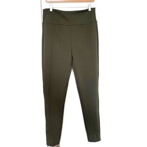 Spanx Ponte Knit Pants Green High Rise Womens Leggings Slimming Plus Size 1X